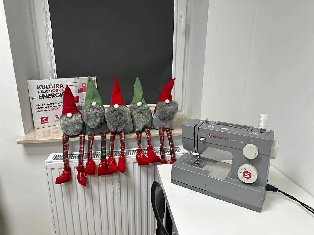 mikałaje uszyte przez uczestników