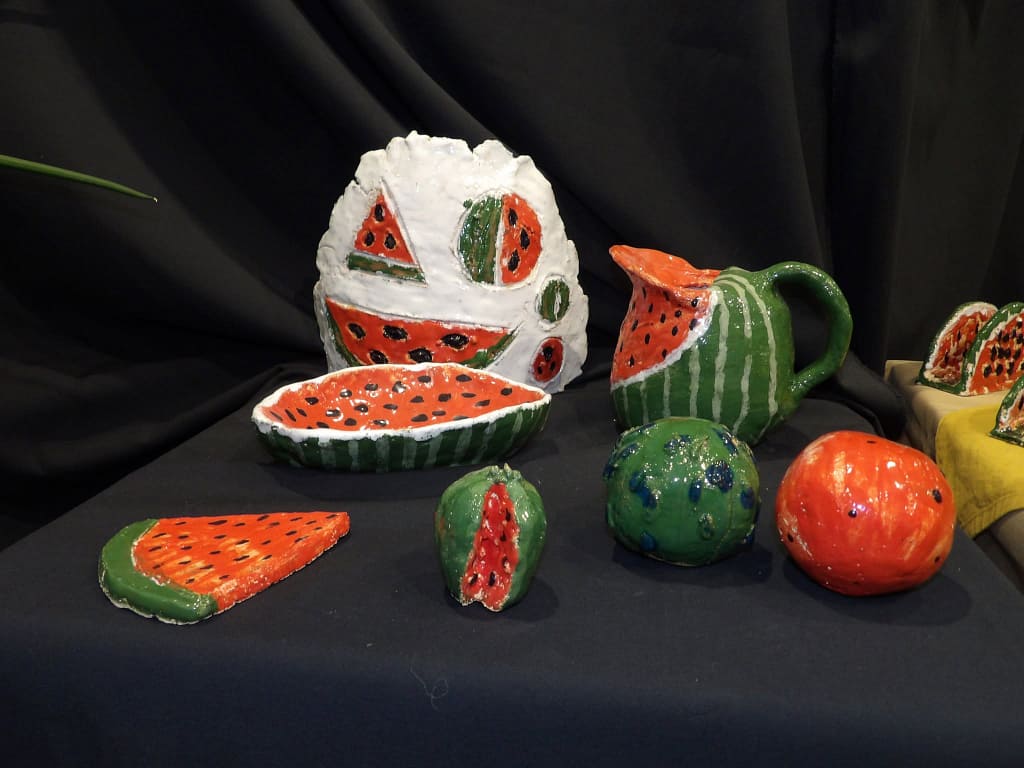 wystawa ceramiczna arbuzy