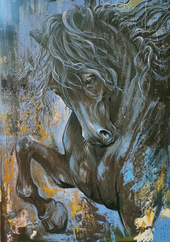 obraz przedstawiający konia