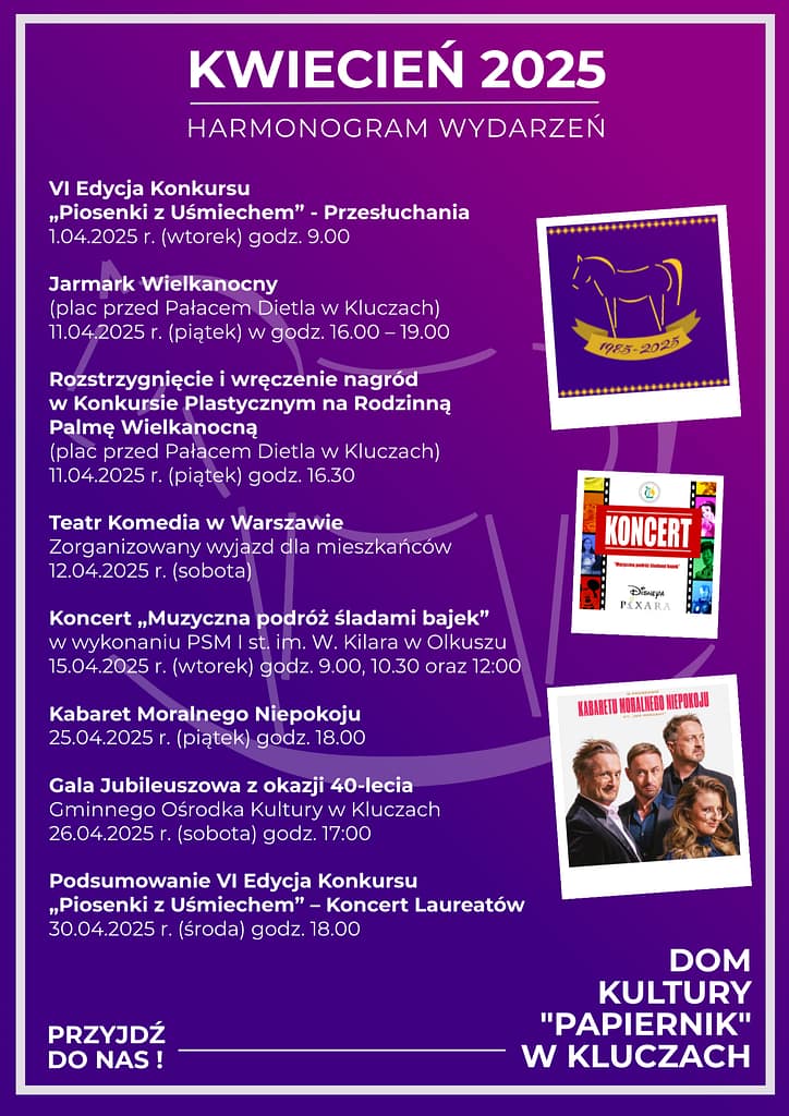 kalendarium kwiecień 2025