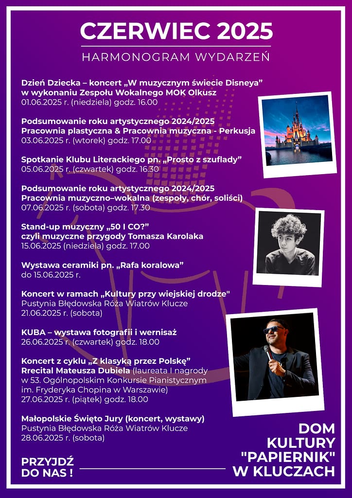 Kalendarium czerwiec 2025