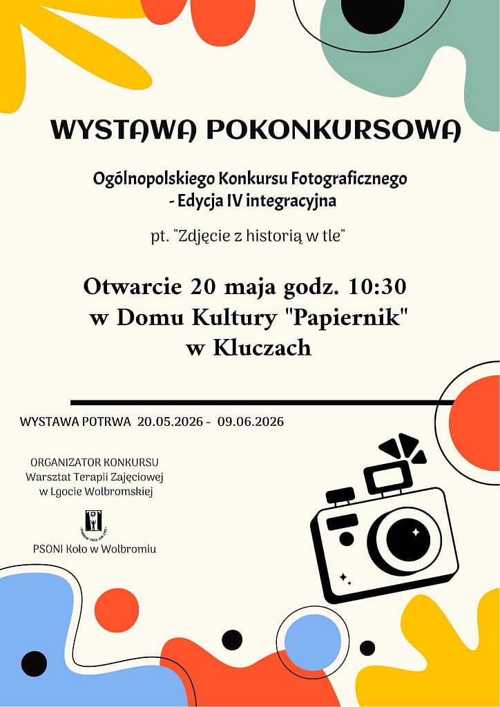plakat zapraszający na wystawę pokonkursową