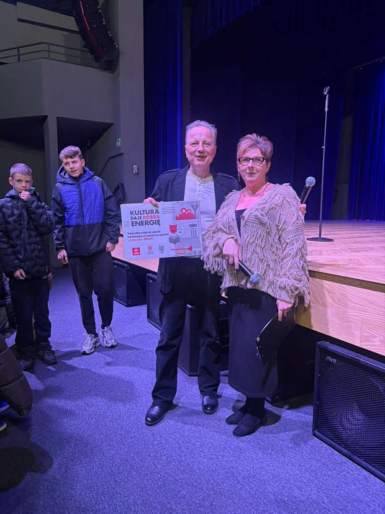 Pani dyrektor Ramona i aktor Darek Niebudek