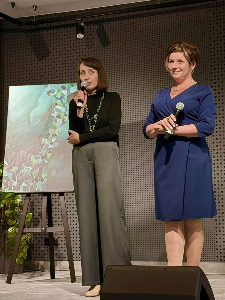 Pani dyrektor DK Klucze wraz z malarką