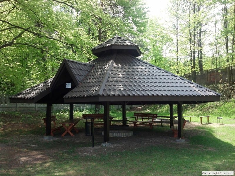 Altana z miejscem na ognisko